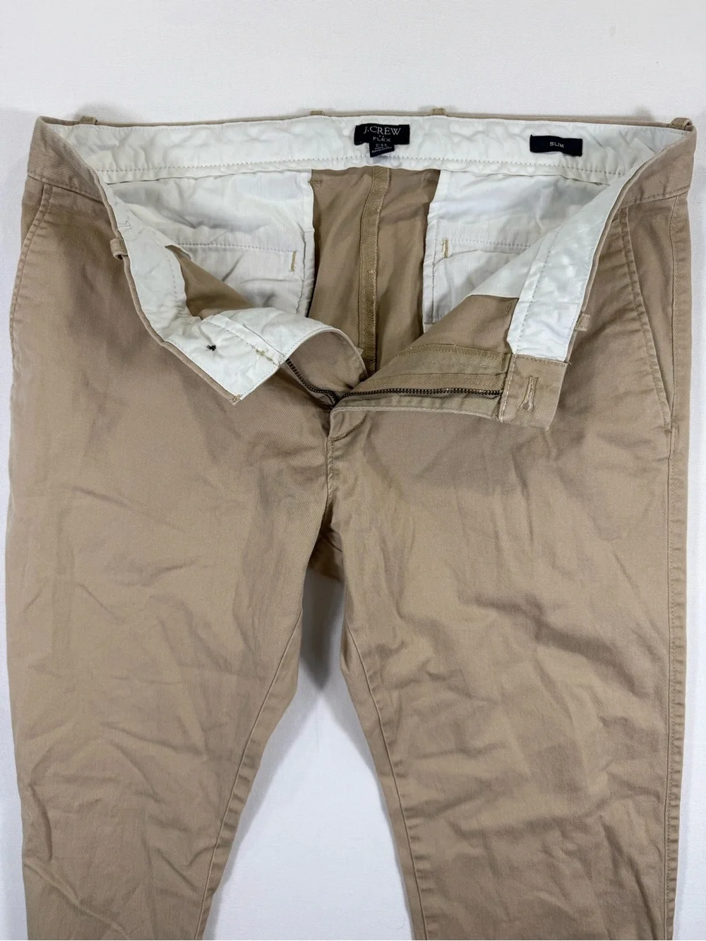 J. Crew Slim Chino Pants in Khaki Tan